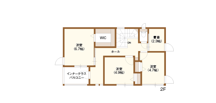 2階間取図